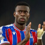 Marc Guehi z Crystal Palace počas zápasu Premier League medzi Leeds United a Crystal Palace na Elland Road 20. decembra 2025 v Leedse, Spojené kráľovstvo