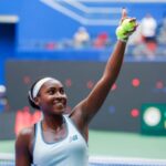 TENNIS AUSTRALIAN OPEN, Coco Gauffová z USA oslavuje zápas 2. kola žien proti Olge Danilovic zo Sebia 4. dňa tenisového turnaja Australian Open 2026 v Melbourne Parku v Melbourne, v stredu 21. januára 2026. MELBOURNE VICTORIA AUSTRÁLIA NIE JE ARCHIVOVANÁ PUBLICATIONxNOTxINxAUSxNZLxPNGxFIJxVANxSOLxTGA Copyright: xJOELxCARRETTx 20260121123514501748