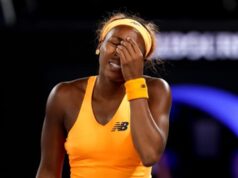 Coco Gauffová načrtáva, prečo po veľkej prehre čakala až mimo kurtu, aby rozbila svoju raketu Autor fotografie: Graham Denholm/Getty Images