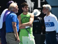 ‚Data nie sú steroidy‘: Prečo mali Jannik Sinner a Carlos Alcaraz zakázané nosiť fitness trackery na Australian Open? Dvojnásobná šampiónka Australian Open Aryna Sabalenka je ambasádorkou Whoop (Getty Images)