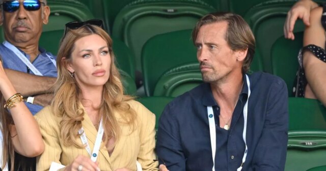 Abbey Clancy a Peter Crouch vo Wimbledone v roku 2025