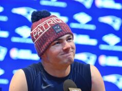 Divoký komentár gay reportéra o quarterbackovi Patriots Drake Maye sa stal virálnym Rozohrávač New England Patriots Drake Maye doviedol svoj tím na vrchol Super Bowlu