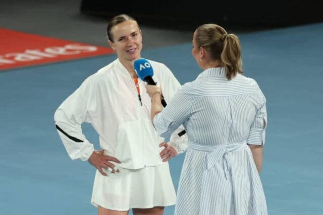 Elina Svitolinová hovorí, ako vníma podporu ukrajinských tenisových fanúšikov po Autor fotografie Mark Avellino/Anadolu prostredníctvom Getty Images