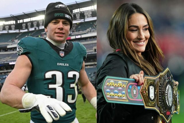 Fanúšikovia NFL reagujú, keď Nikki Bella krúti hlavou na Miami logo pochodového šialenstva