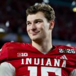 Fernando Mendoza z Indiany uverejňuje na LinkedIn informácie o výhrach CFP