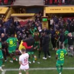 Hráči Senegalu a Maroka