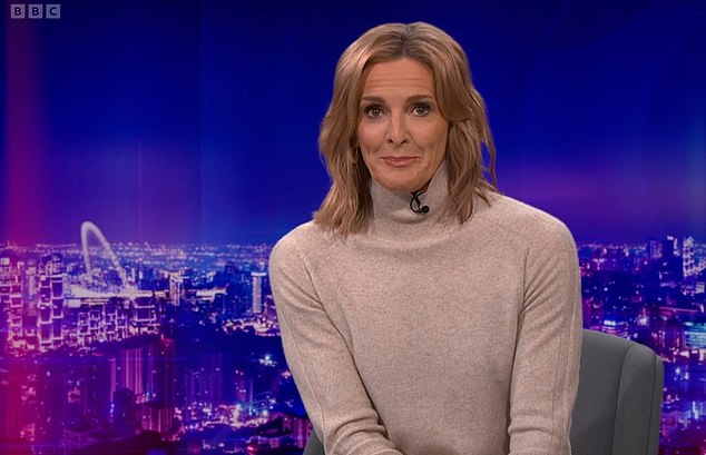 Gabby Logan je nútená opustiť zápas dňa uprostred šou z Gabby Loganová začala spravodajstvo o zápase dňa pred náhlym odchodom uprostred show