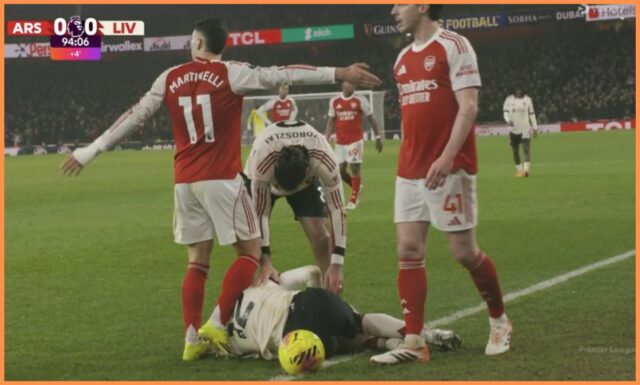 Gabriel Martinelli v akcii za Arsenal