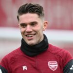 Viktor Gyokeres počas tréningu Arsenalu