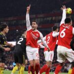 LONDÝN, ANGLICKO - 25. JANUÁRA: Mikel Merino z Arsenalu reaguje po tom, čo strelil vyrovnávajúci gól (2:2) počas zápasu Premier League medzi Arsenalom a Manchestrom United na Emirates Stadium 25. januára 2026 v Londýne v Anglicku. (Foto Jacques Feeney/Offsajd/Offsajd prostredníctvom Getty Images)