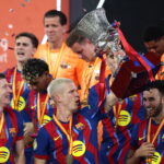 Hráči Barcelony reagujú na víťazstvo v španielskom Superpohári
