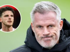Hviezda Arsenalu Rice „presne to, čo Liverpool potrebuje“, ako Carragher priznáva ľútosť nad prestupom Reds: „Ach, bože…“ Hviezda Arsenalu Rice „presne to, čo Liverpool potrebuje“, ako Carragher priznáva ľútosť nad prestupom Reds: „Ach, bože...“