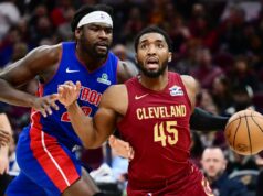 Hviezda Cavaliers Donovan Mitchell (odpočinok) vs. Pacers NBA: Detroit Pistons v Clevelande Cavaliers