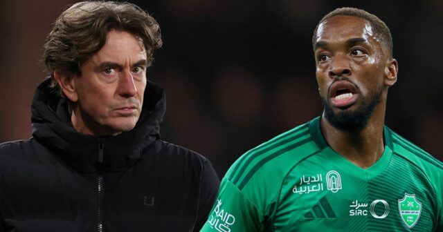 Ivan Toney oslavuje pre Al-Ahli