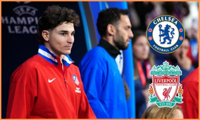 Julian Alvarez oslavuje gól za Atlético Madrid