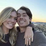 Na snímke: Katie Boulter a Alex De Minaur na fotografii, ktorú použili na oznámenie zásnub v decembri 2024
