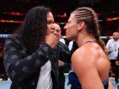 Kayla Harrison vs Amanda Nunes na UFC 324 bola odvolaná, pretože bola odhalená nová spoločná hlavná udalosť Foto Elsa/Getty Images