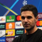 Mikel Arteta hovoril pre médiá počas tlačovej konferencie Arsenalu pred súbojom Ligy majstrov s Interom Miláno