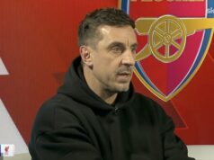 Komentáre Garyho Nevilla o „útočivej“ hviezde Arsenalu Gabrielovi Martinellim boli zasiahnuté záplavou sťažností na Ofcom – v doteraz najsťažovanejšom televíznom momente roka Gary Neville povedal, že ho prekvapilo, že žiadny hráč Liverpoolu nedal Gabrielovi Martinellimu „úder“
