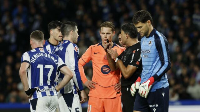 La Liga 2025-26: Real Sociedad ohromil Barcelonu 2:1 a ukončil víťaznú sériu lídrov
