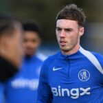 Cole Palmer z Chelsea počas tréningu
