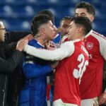 Liam Rosenior bol neúmyselne vtiahnutý do boja, keď sa snažil udržať Enza Fernandeza mimo problémov.