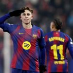 Liga majstrov UEFA — Lopez sa vyrovnáva s tým, že Barcelona porazila Slaviu Praha 4:2