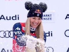 Lindsey Vonnová pokračuje v návrate s víťazstvom vo Svetovom pohári v zjazde pred olympiádou Lindsey Vonnová pokračuje v návrate s víťazstvom vo Svetovom pohári v zjazde pred olympiádou