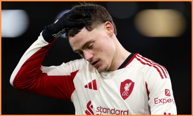 Florian Wirtz z Liverpoolu v akcii