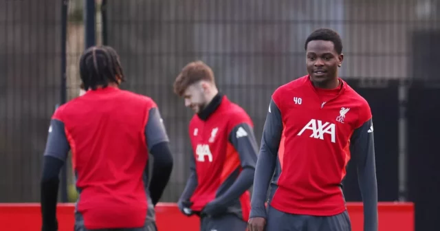 Wellity Lucky počas tréningu v Liverpoole.