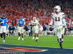 Mágia Carsona Becka vedie Miami Hurricanes k záverečnému zúčtovaniu univerzitného futbalu po thrilleri Fiesta Bowl Mágia Carsona Becka vedie Miami Hurricanes k záverečnému zúčtovaniu univerzitného futbalu po thrilleri Fiesta Bowl