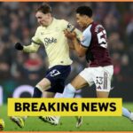 James Garner z Evertonu v akcii proti Bournemouthu