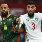 Bryan Mbeumo (vľavo) bol vyradený z AFCON tímovým kolegom Man United Noussairom Mazraouim