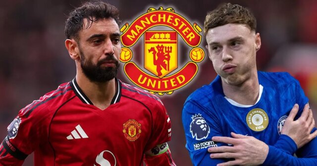 MANCHESTER, ANGLICKO – 15. DECEMBRA: Sklíčený Bruno Fernandes z Manchestru United na plný úväzok počas zápasu Premier League medzi Manchestrom United a Bournemouthom na Old Trafford 15. decembra 2025 v Manchestri v Anglicku. (Foto: Robbie Jay Barratt - AMA/Getty Images)