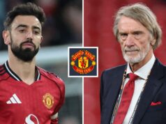 Man Utd sa „obáva“ a „rozumie“ plánu odchodu Bruna Fernandesa ako hviezda „unavená“ Ratcliffovým „nepokojom“ Man Utd sa „obáva“ a „rozumie“ plánu odchodu Bruna Fernandesa ako hviezda „unavená“ Ratcliffovým „nepokojom“