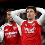 Martin Zubimendi z Arsenalu reaguje