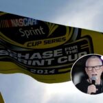 (LR) Bývalý jazdec NASCAR Mark Martin a Chris Powell v Las Vegas, 2022. Zdroj: Getty