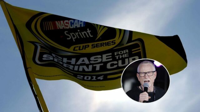 (LR) Bývalý jazdec NASCAR Mark Martin a Chris Powell v Las Vegas, 2022. Zdroj: Getty