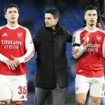 Mikel Arteta chválil Martina Zubimendiho (vľavo) po jeho vystúpení proti Chelsea