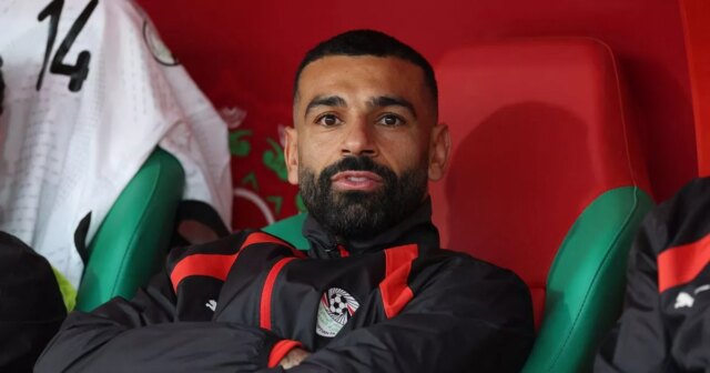 Mohamed Salah počas zápasu egyptského Afrického pohára národov proti Angole