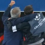Mourinho oslavuje pred manažérom Realu Madrid