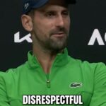 Novak Djokovič (na snímke) stál na svojom a zamieril na novinára v otázke, o ktorej sa domnieva, že bola „neúctivá“