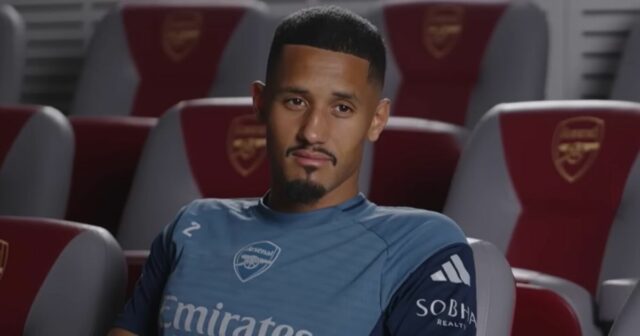 William Saliba hovorí počas rozhovoru