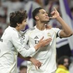 Jude Bellingham sa v utorok večer bavil posmievaním sa svojim kritikom oslavou špicatého gólu