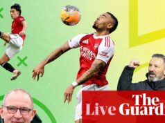 Nárast Arsenalu proti Manchestru United, akcie WSL a Hearts proti Celtic – zápasový deň naživo | futbal Ben Fisher