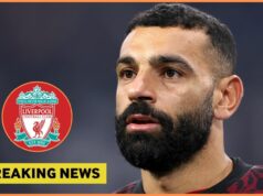 Liverpool plánuje prestup za Gordona ako náhradu Mo Salaha Mohamed Salah v akcii za Liverpool proti Brightonu