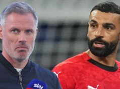 Neúspech Mo Salah „ukazuje za pravdu Jamiemu Carragherovi“, keďže fanúšikovia Liverpoolu hovoria to isté Mohamed Salah zvesil hlavu