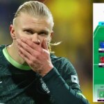 Erling Haaland so zostavou Fantasy Premier League ako prílohou