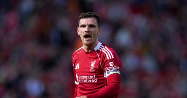 Andy Robertson v akcii za Liverpool