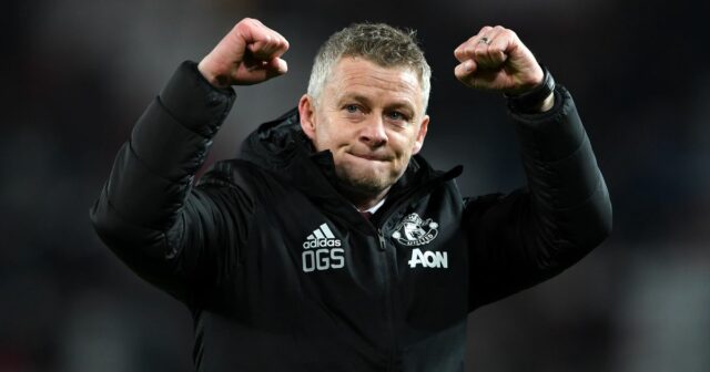 Ole Gunner Solskjaer v rade na obrovskú podporu Man Utd Ole Gunnar Solskjaer, manažér Manchestru United oslavuje na plný úväzok po zápase Premier League medzi Manchestrom United a Tottenhamom